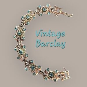 Vintage Barclay Gold Rhinestone Bracelet